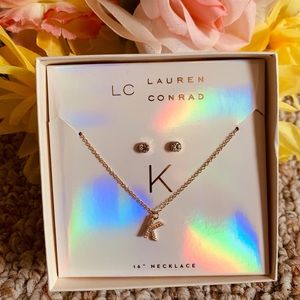 Lauren Conrad 16” “K” Necklace Set